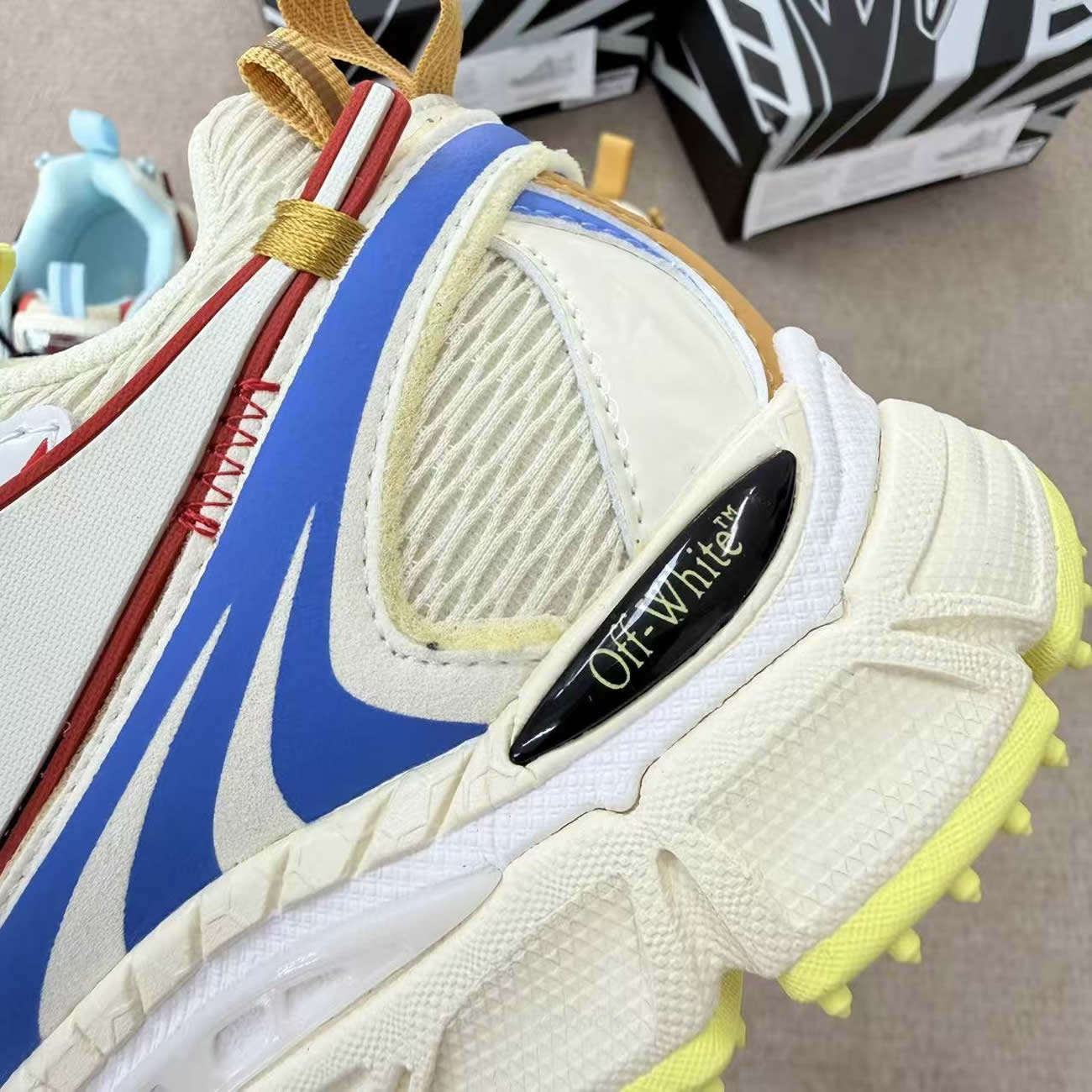 Off White Be Right Back Arrow Lace Up Sneakers (7) - www.newkick.org